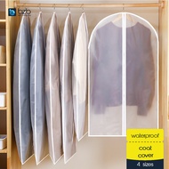 Transparent PVA Clothes Waterproof Garment Hanging Coat Storage Zipper Cover 衣服防尘罩 Kalis Habuk Beg