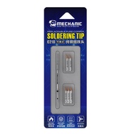 MECHANIC 0.1mm Ultra Fine Soldering Tips Manual Tool Combination Anti-Static Welding Heads for C210