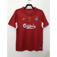 【Retro Jersey】04/05 Liverpool Home Football Jersey Top Quality Luxurious Short Sleeved Jersey