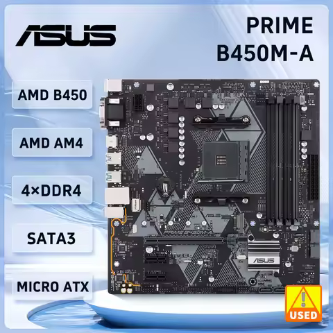 Asus PRIME B450M-A Motherboard B450 B450M Motherboard Socket AM4 DDR4 support Ryzen 5 5600 5700 4300