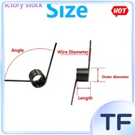 Twisting Spring na Yari sa Spring Steel  5pcs d1.2mm OD6/7/8/9/10/11/12mm V- 60/90/120/180 [TF-FC-1]