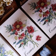 壹洱文創第14期新品【花卉本】手賬記事本空白風琴本300g內頁13折