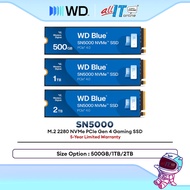 Western Digital WD Blue SN580 / SN5000 M.2 2280 NVMe PCIe Gen 4 Gaming SSD (500GB/1TB/2TB/4TB)