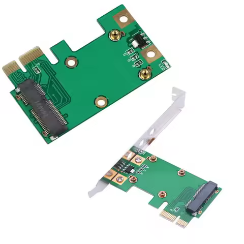 Mini PCIE to PCIE Convert Card with 3 Ports SMA for Mini PCIE Wireless Network Card Connect PC Compu