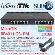 RB4011iGS+RM Mikrotik 10G Gigabit POE Router SFP+ IPSec VPN Malaysia