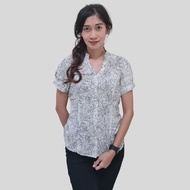 CATO - Blouse Motif Batik Branded - kaos wanita kerah shanghai branded sisa ekspor
