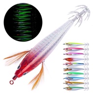 Luminous Lure Fishing Squid Lure Lead Eging Lure Shrimp Sinker Squid Foot Baits Jig Soft Q6n2