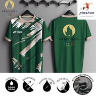 2025 Olympic T-shirt Yonex Sports T-shirt Paris Olympic Printed T-shirt Summer Breathable Large S-5X