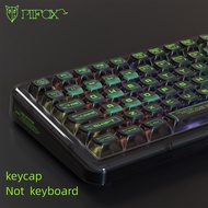PIIFOX 117 Keysset Binary Transparent Keycaps Pbt Key Cap Double Leather Milk Keycap Thermal Sublima