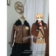 Utomorumja Athemis America Army Hetalia Uniform: Axis Powers/APH Cool Leather Cosplay Costume