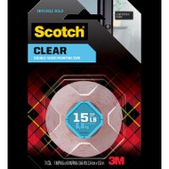 3M 思高® 410S 強力雙面透明膠帶(1" x 60")