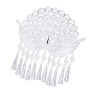 JN Lady Hair Ornament with Blingbling Fringe Stylish Forehead Hair Comb Fringe Braid Pendant Hair Je