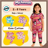 (2-8Y) Baju Tidur Budak Perempuan Baby Pyjamas Girl SDM Sedondon Kids Clothing Sleepwear