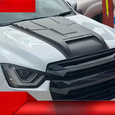High Quality Matte Black Hood Scoop Cover Fit ISUZU Dmax 2020-2022