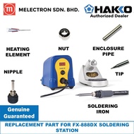HAKKO Replacement Parts for FX-888D/FX-888DX Digital Soldering Station (Nut/Nipple/Enclosure Pipe)