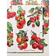 Mina&Mina | 16pcs Sticker Set | Vintage Fruits-Red