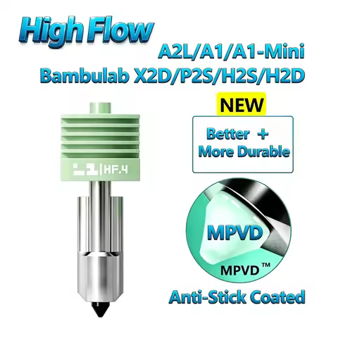 New MPVD High Flow Hotend For Bambu Lab A2L X2D P2S H2D H2S A1 MINI A1 Nozzle Upgrade Anti-stick Hig