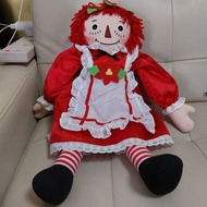 包郵。聖誕系列 18‘’ Raggedy Ann & Andy 布偶，布公仔
vintage doll 聖誕禮物