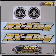 RX King RX-King yellow logo embossed Emblem accessories