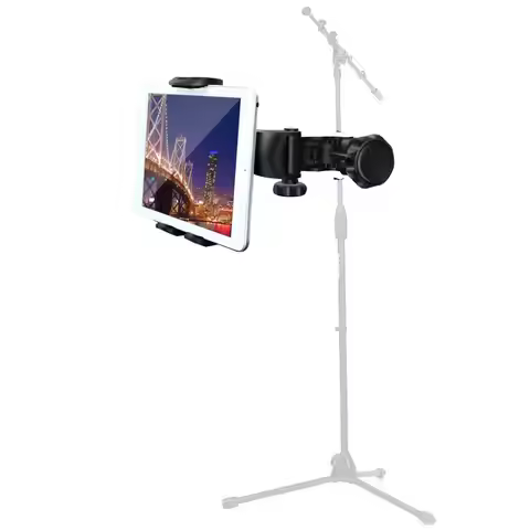 tablet holder for Microphone stand ABC plastic mobile phone mount for Apple Ipad for Iphone 4.5-12.9