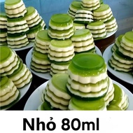 50 Apricot Plastic Cups 80ml Plastic Cups for Jelly - With Lid - Easy to Use