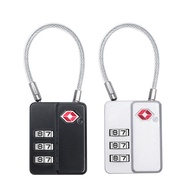 New Cross-Border TSA19002 Customs Lock Customs Code Lock Travel Padlock Wire Rope Customs Lock Ready