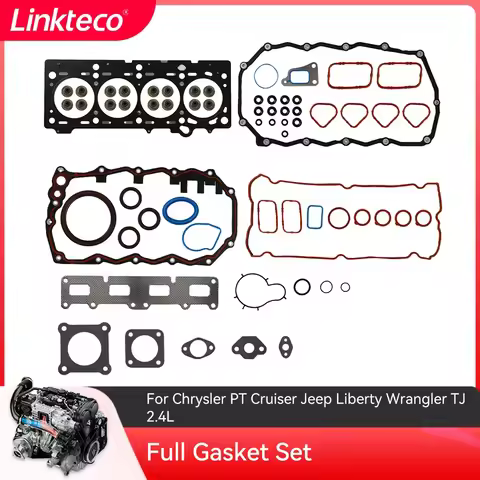 Car Engine Full Gasket Set for 2001-2010 Chrysler PT Cruiser Jeep Liberty Wrangler TJ 2.4 L L4 GAS D