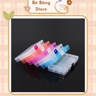 Plastic Box 10/15 Compartments Transparent PP Plastic in Many Colors