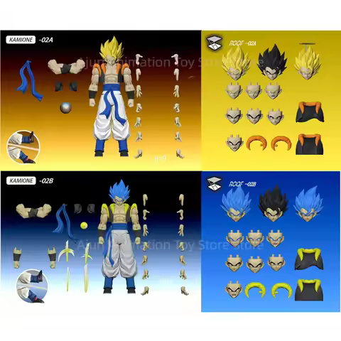 Tonsenarttoys Kamione Dragon Ball Z SHF Super Saiyan SSJ SSJ2 Gogeta Son Goku Trunks Anime Action Fi
