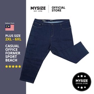 MYSIZE Plus Size Comfy Trendy Classic Stylish Stretchy Jeans (CODE72041)