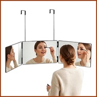 Three Way Mirror for Hair Telescoping Foldable Full View Clear Makeup Shaving 3 Way Mirror for Bedro