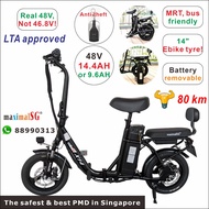 Electric Scooter X14 PMD-F-07X SG Product detachable Battery LTA approved UL 2272 escooter