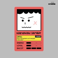 Employee Character Card - Sticker
