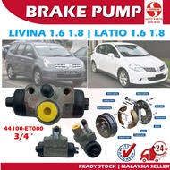 S2U Rear Wheel Brake Pump Nissan Grand Livina Latio Cylinder Hydraulic Brake Part 44100-ET000 Pam Br