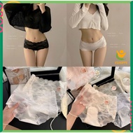 SET of 2 Women's Underwear Cool Silk Lace, Soft, Breathable, No Edges, Wavy Pattern CHIPNU06