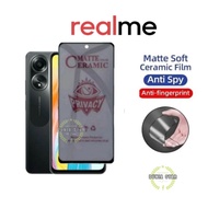 LAYAR Matte Spy Realme Q2/Q2 Pro/Q3/Q3 Pro/U1V3/V5 5G/V11 5G/V11s/V13 5G/V15 5G/V25 Anti-Shatter Ful