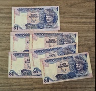 Original Malaysia RM 1 Satu Ringgit Old RM1 Banknote $1
