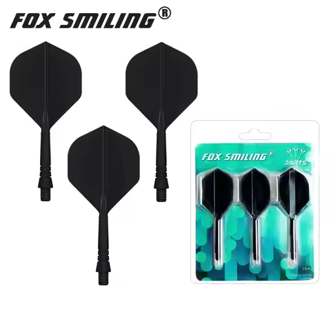 Fox Smiling 3pcs Dart Flight With Dart Shaft In-one 2BA Screw Durable Anti-fall Professional Dart Ac