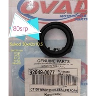 OIL SEAL FRONT FORK GP 30X42X10.5 FOR CT 100