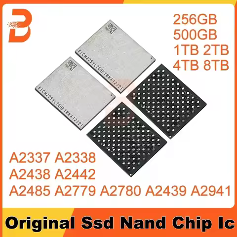 SSD Nand Chip IC For Macbook Air Pro M1 M2 A2337 A2338 A2681 A2438 A2439 A2442 A2485 A2779 A2780 A29
