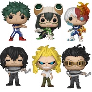 FUNKO POP 371-376 My Hero Academia Deku Tsuyu All Might Todoroki Shota Aizawa Vinyl Figures PVC Toy