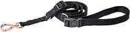 The DOGISTRY - City Dog Leash - Black - Award-Winning Adjustable Hands-Free Design - Luxe Rose Gold 