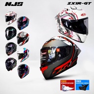 NJS ZX-1R ZX1R GT HELMET ORIGINAL MOTIF FREE 3D SPOILER - Njs GT Full face helmet