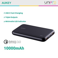 (NEW) AUKEY PB-N73 Slim Ultra Thin 10000mAh Universal Powerbank , USB C Power Bank for Android & iOS