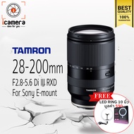 Tamron Lens 28-200 mm. F2.8-5.6 Di III RXD For Sony E, FE - แถมฟรี LED Ring 10นิ้ว -รับประกันร้าน icamera gadgets 1ปี