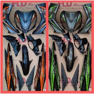 LC135 V1 JUPITER MX 27 AURORA BODY COVER SET WITH SIAP STICKER TANAM 2K CLEAR 🔥READY STOCK🔥DBNM8+BG 