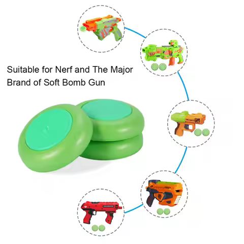 10 Pcs Discs Bullets Refill Ammo For Nerf Vortex Blaster Praxis Nitron Vigilon Proton Blue Red Green
