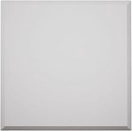 3 3/4"W x 3 3/4"H x 1 1/8"P Americraft Solid Paint Grade Wood Standard Smooth Rosette with Beveled E