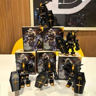 2023 McDonald's co-branded Black Gold Gundam, Angus Set meal co-branded Gundam model, McDonald's cla