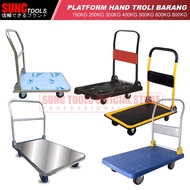 SUNC TOOLS Trolley Goods Trolley Push Platform Hand 150kg 200kg 300kg 400kg 500kg 600kg 800kg